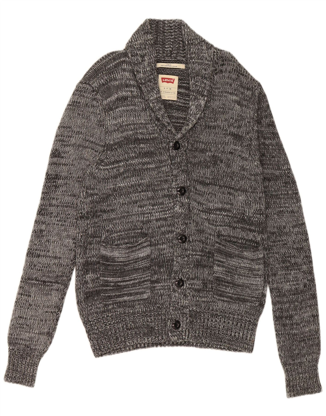 Ανδρικό πουλόβερ Levi's Slim Fit Cardigan Μικρή βισκόζη σε γκρι φλύκταινες