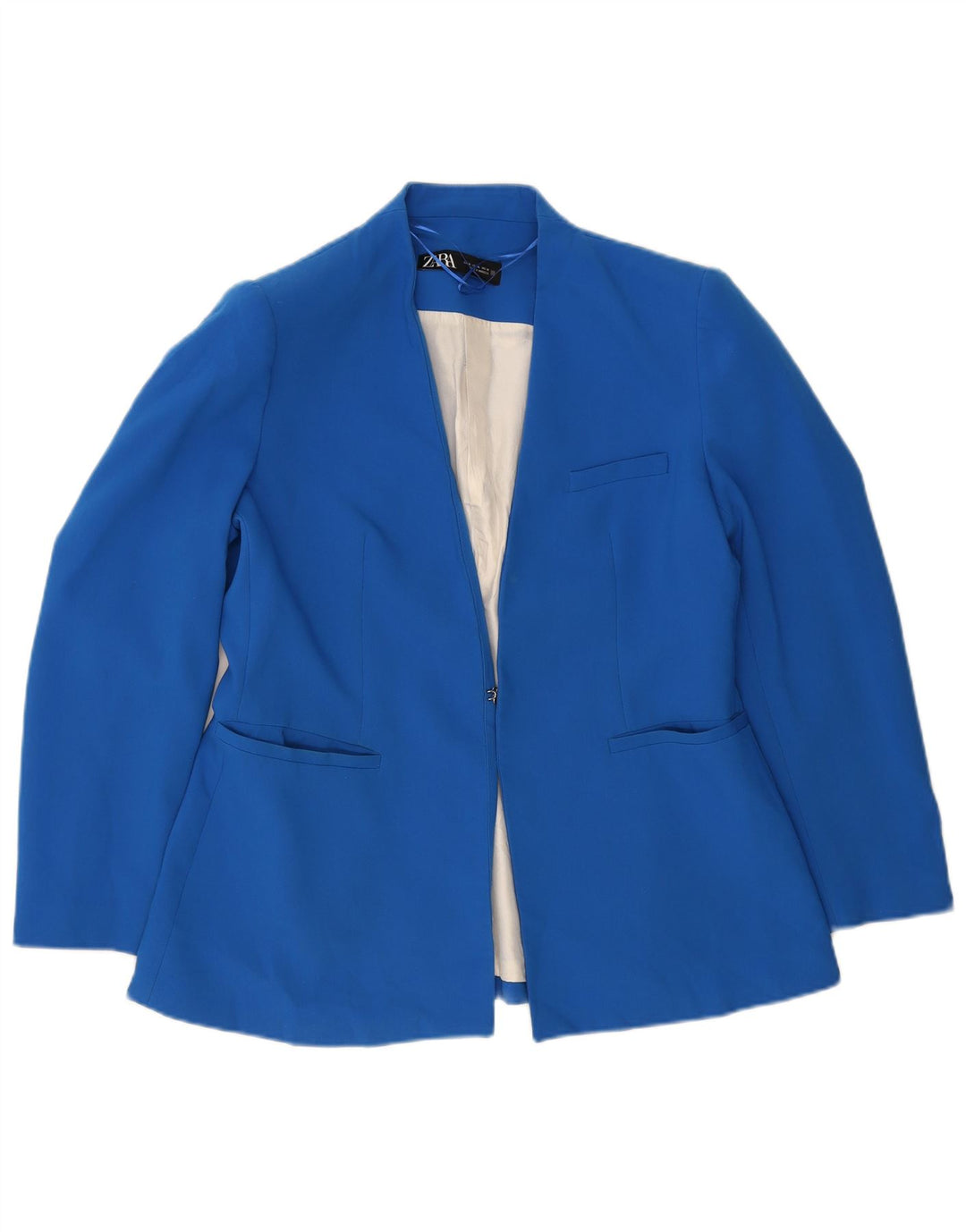 ZARA Γυναικείο Σακάκι Μπλέιζερ UK 18 XL Μπλε Πολυεστέρας