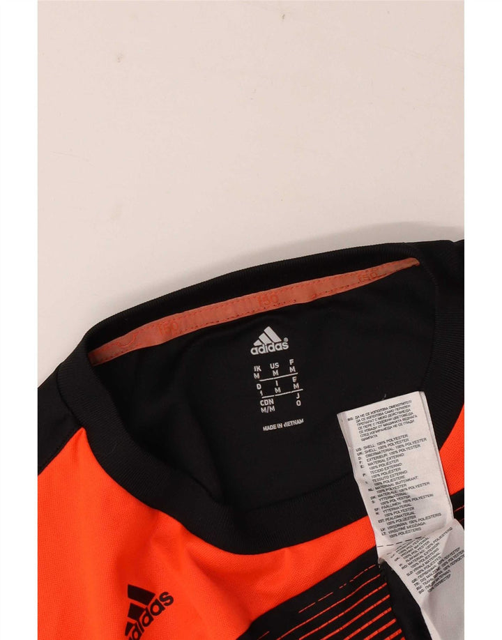 Ανδρικό γραφικό T-Shirt Adidas Top Medium Black Colourblock Πολυεστέρας