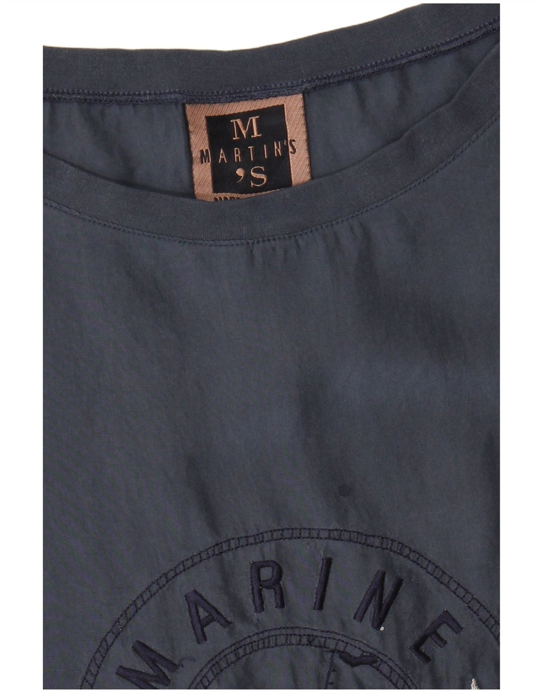 Γυναικεία γραφική αμάνικη μπλούζα Martin's Top IT 42 Medium Navy Blue Silk