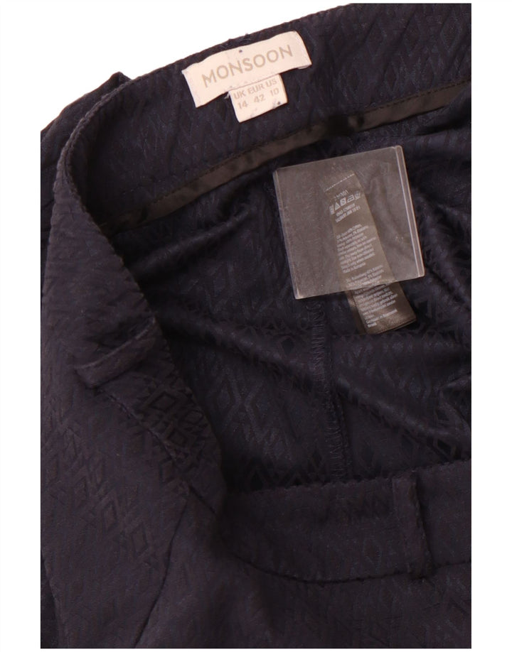 Γυναικεία Casual Παντελόνια MONSOON UK 14 Large W34 L29 Navy Blue