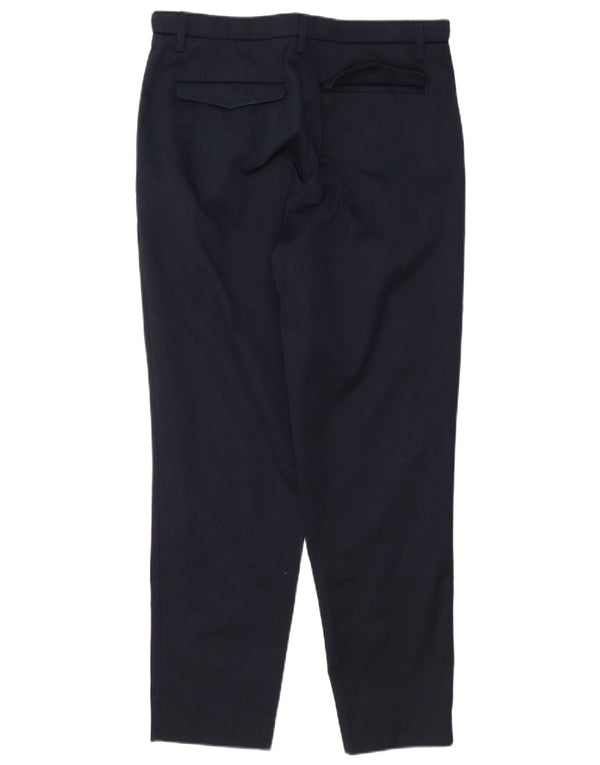 Vintage Ανδρικό κωνικό παντελόνι IT 48 Medium W34 L30 Navy Blue Cotton