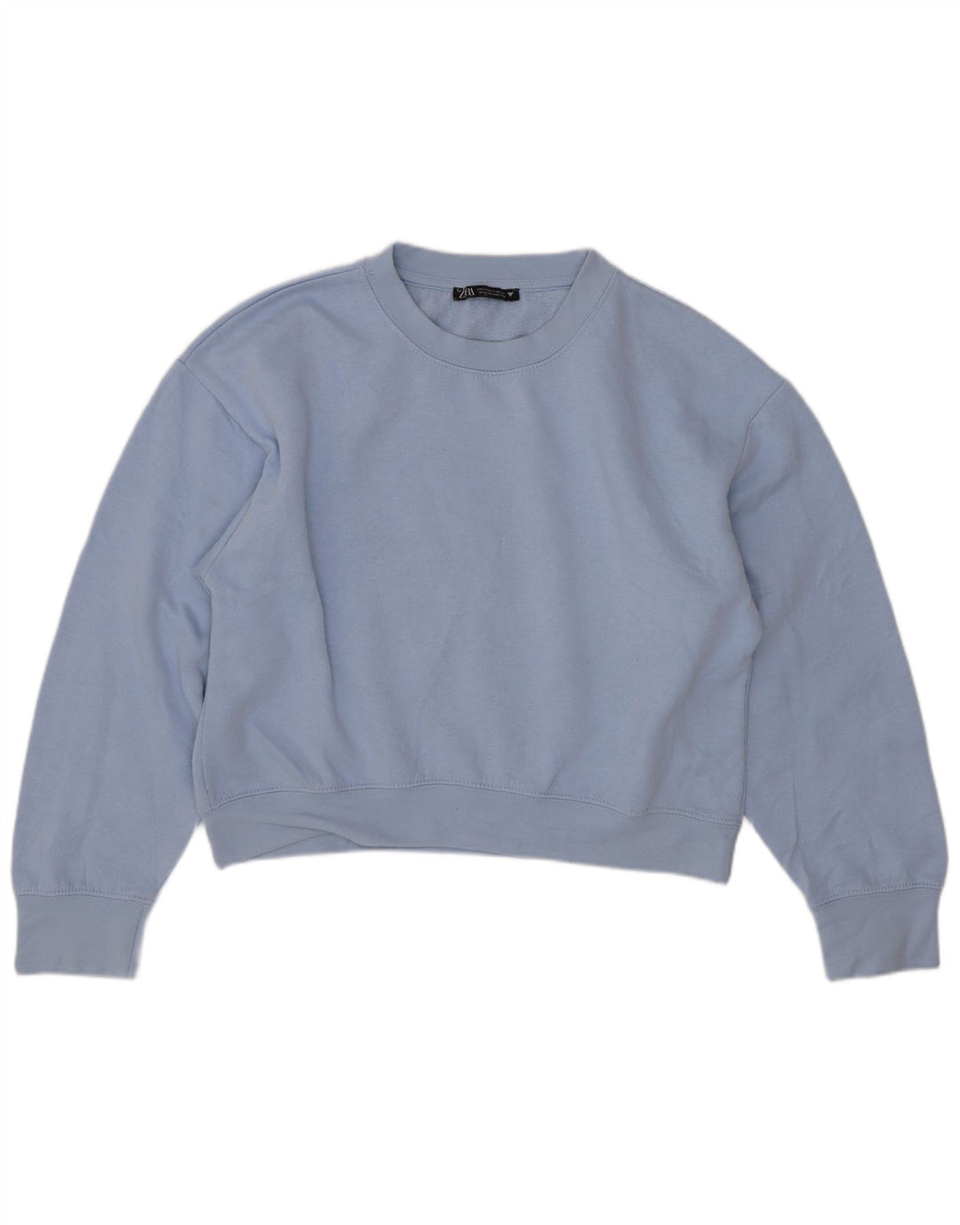 Zara Γυναικεία φούτερ Crop Oversized Jumper UK 10 Small Blue