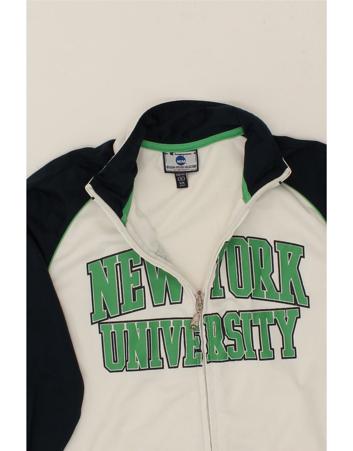 CHAMPION Boys Graphic Tracksuit Top Jacket 9-10 Years Medium  White Vintage Champion and Second-Hand Champion from Messina Hembry 