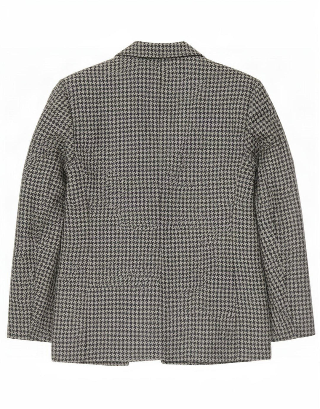 Vintage γυναικείο σακάκι με 2 κουμπιά IT 46 Large Grey Houndstooth