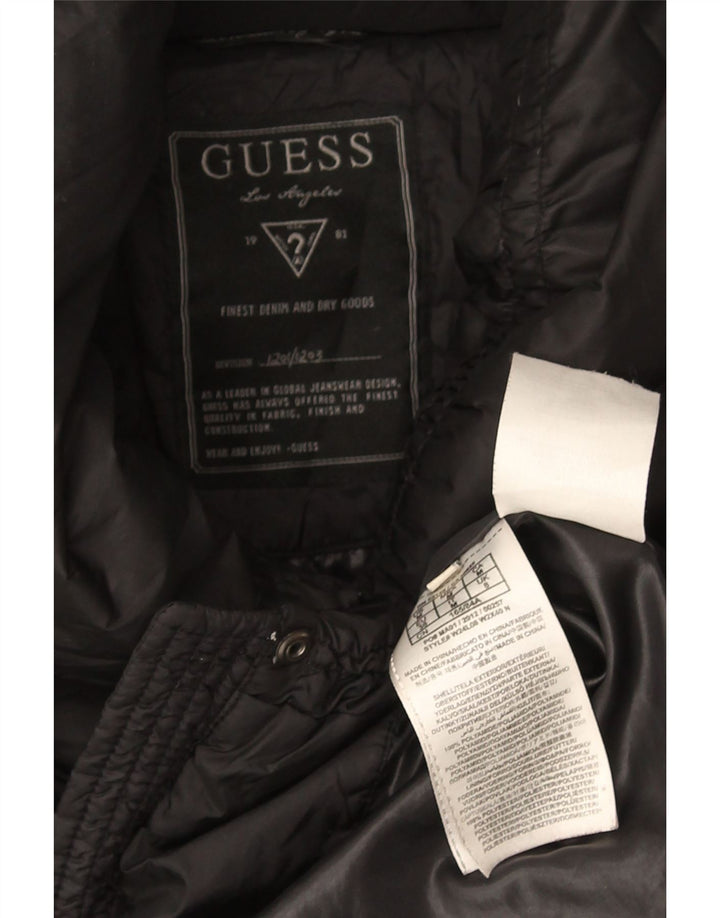 Guess Γυναικείο παλτό UK 8 Μικρός Μαύρος Πολυεστέρας