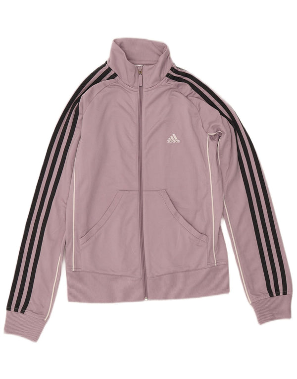 Γυναικεία αθλητική φόρμα ADIDAS Top Jacket UK 12 Medium Purple Cotton