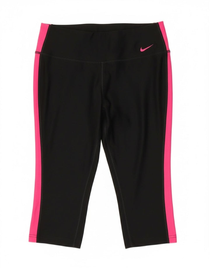 Γυναικεία κολάν Nike Dri Fit Capri UK 12 Medium Black Colourblock