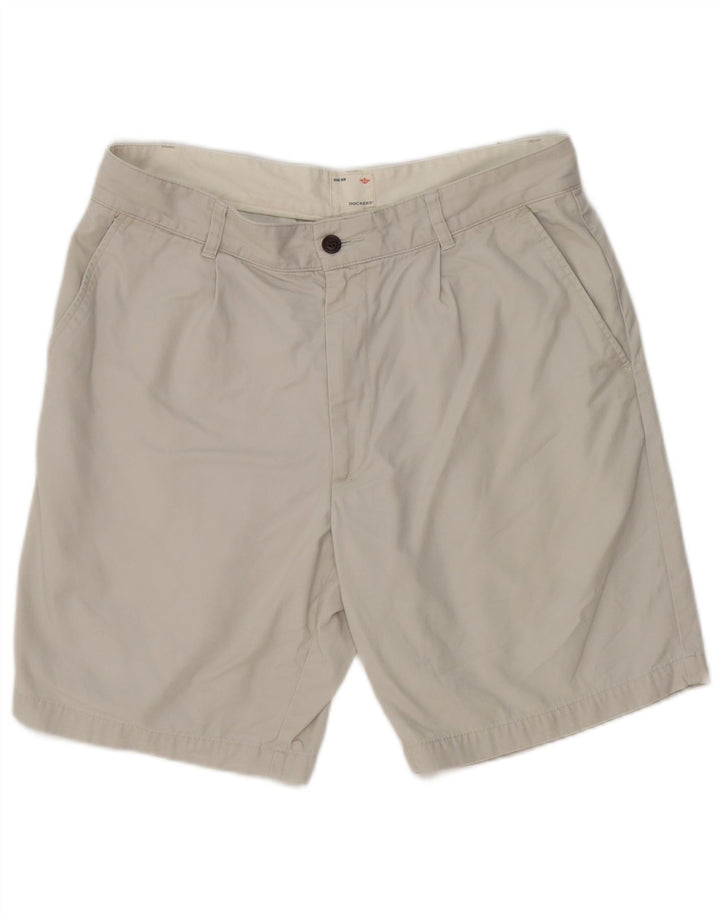 Dockers Ανδρικό Σορτς Chino Χακί W34 Μεγάλο Γκρι Βαμβακερό