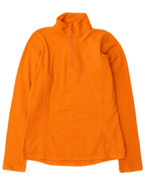 Helly Hansen Mens Zip Neck Fleece Jumper Small Orange Polyester