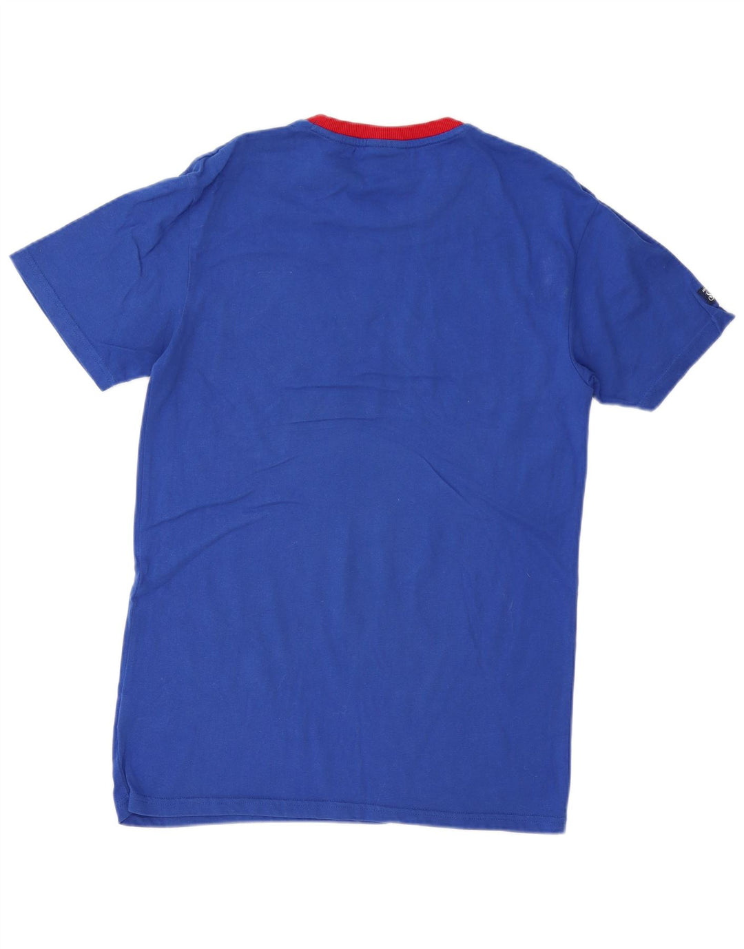 Superdry Ανδρικό γραφικό T-Shirt Top Μικρό Μπλε Βαμβακερό