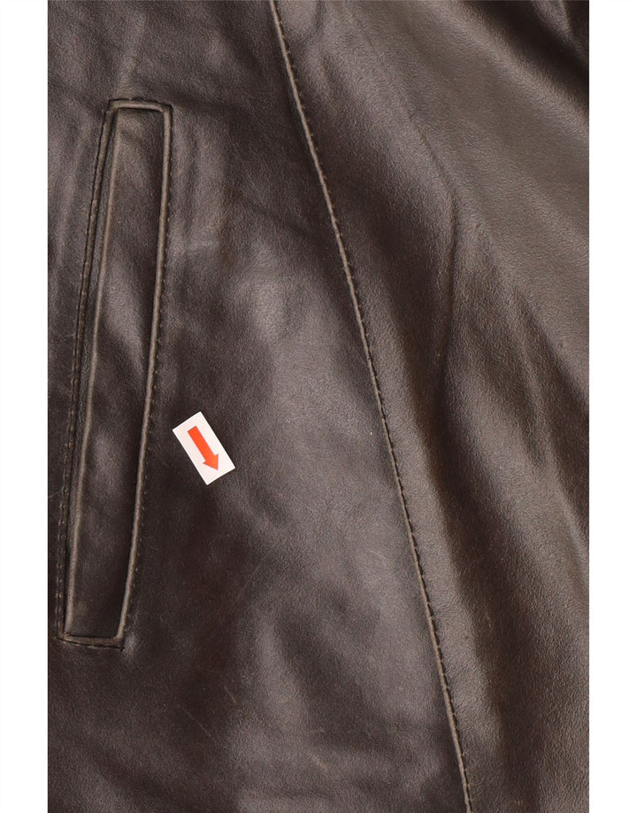 SORBINO Ανδρικό Δερμάτινο Μπουφάν UK 42 XL Γκρι