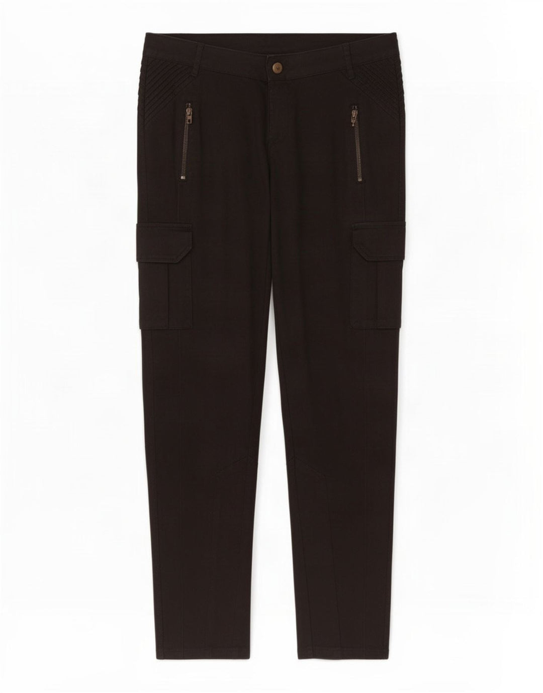 Zara Γυναικείο Slim Cargo Παντελόνι EU 40 Medium W30 L30 Μαύρο βαμβακερό