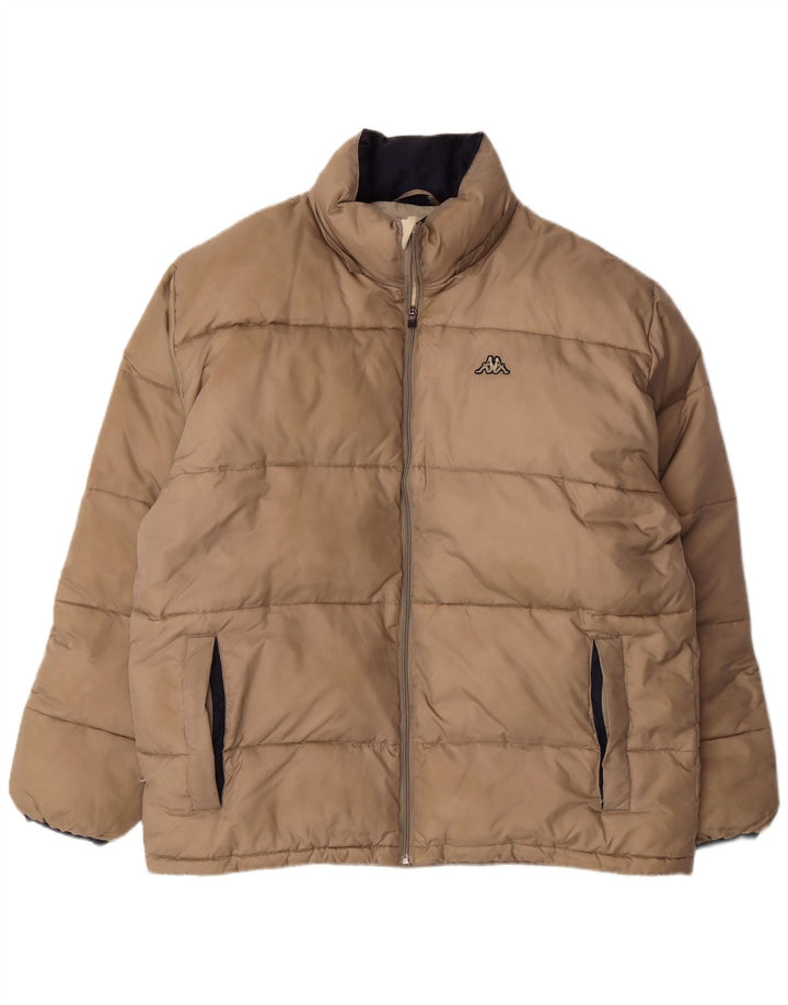 KAPPA Mens Padded Jacket UK 40 Large Grey Polyamide