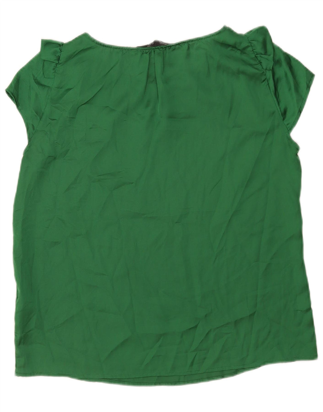 Zara Γυναικεία Μπλούζα Τοπ UK 14 Large Green Polyester