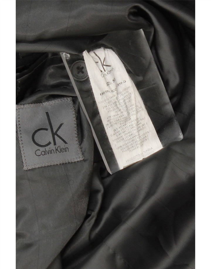 Calvin Klein Ανδρικό σακάκι με 1 κουμπί IT 50 μεγάλο μαύρο ριγέ