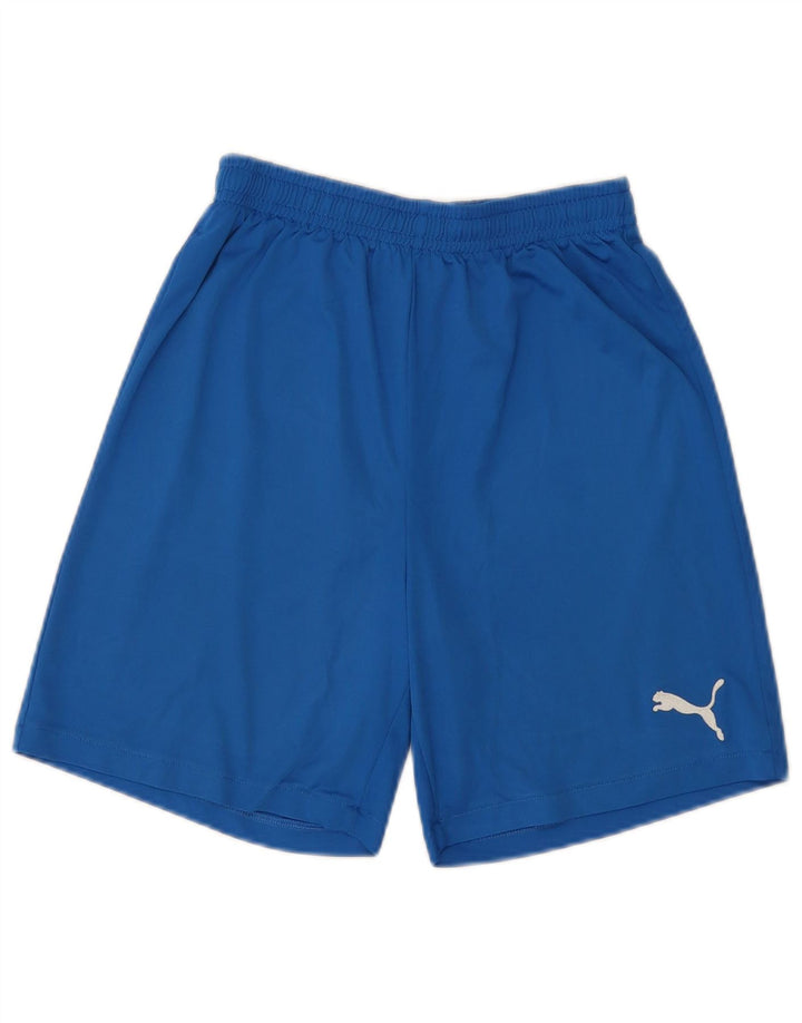 Ανδρικό αθλητικό σορτς Puma μικρό μπλε πολυεστέρα