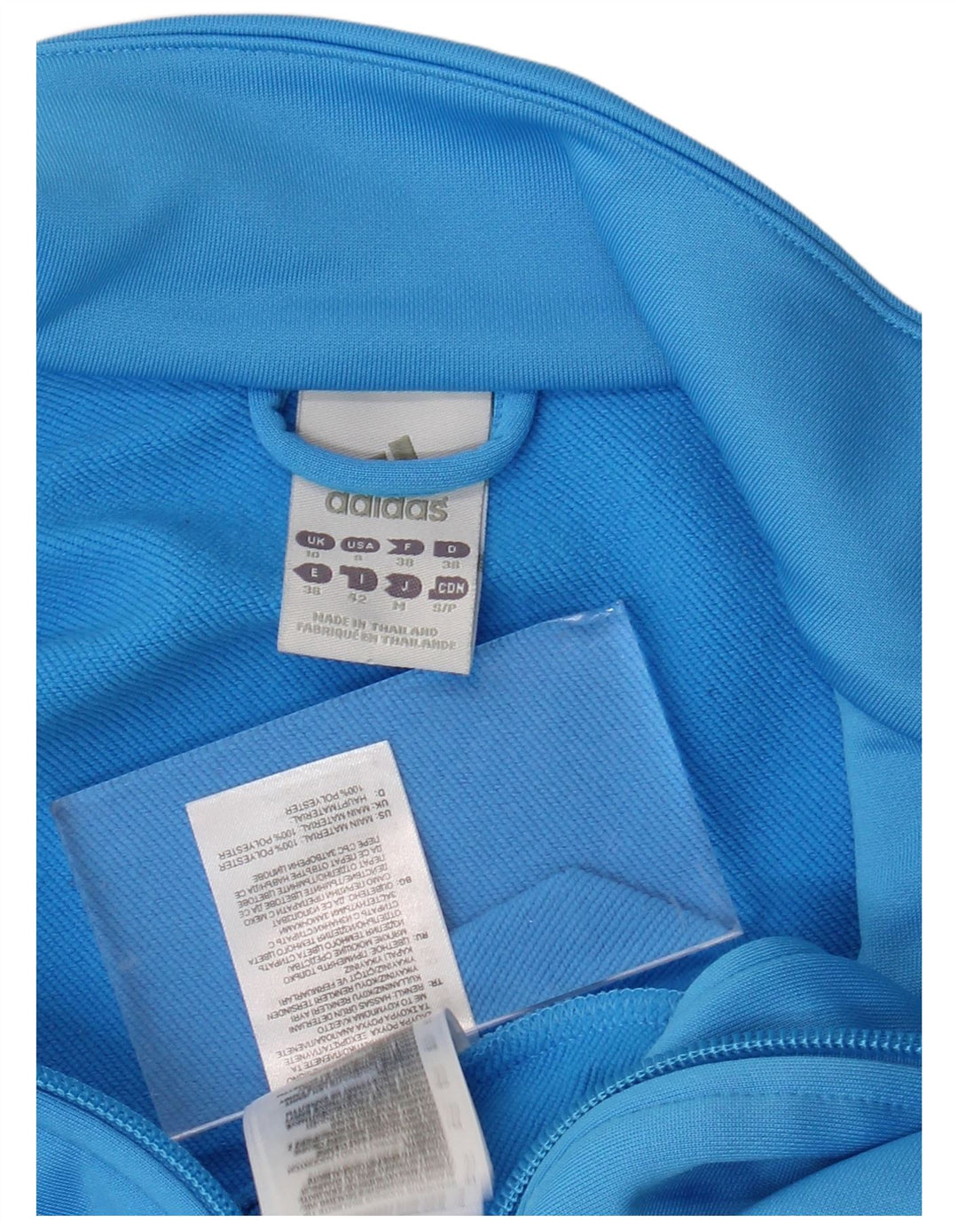 Γυναικεία αθλητική φόρμα ADIDAS Top Jacket UK 10 Small Blue Polyester