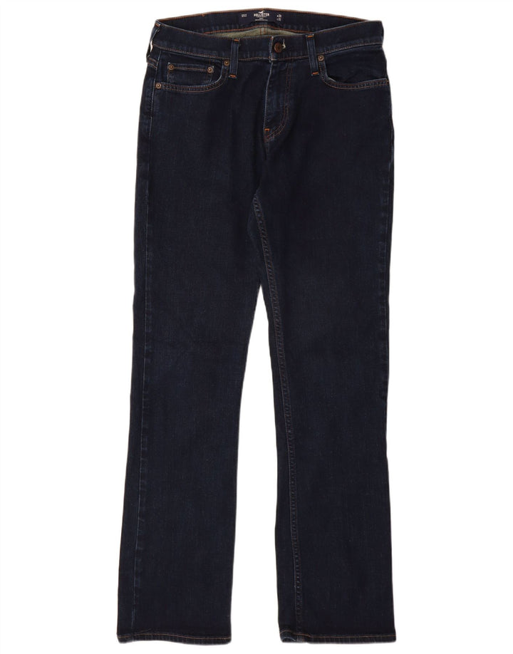 Γυναικείο τζιν μποτάκι HOLLISTER W30 L32 Navy Blue Cotton