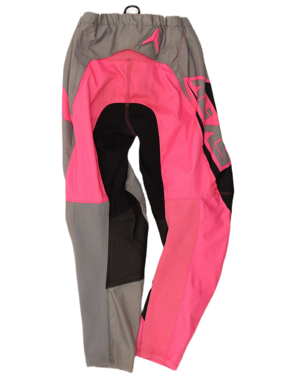 Alias Womens A 2 Slim Moto Racer Trousers W32 L28 Grey Colourblock
