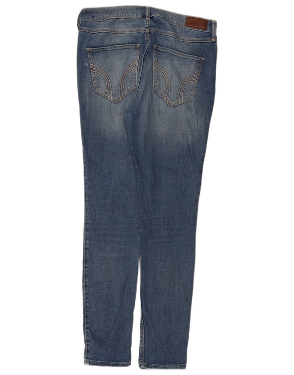 Hollister γυναικείο ψηλό στενό τζιν US 7 Medium W28 L28 Μπλε βαμβακερό