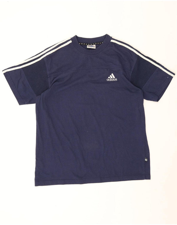 Ανδρικό T-Shirt Adidas Top Large Navy Blue από βαμβάκι