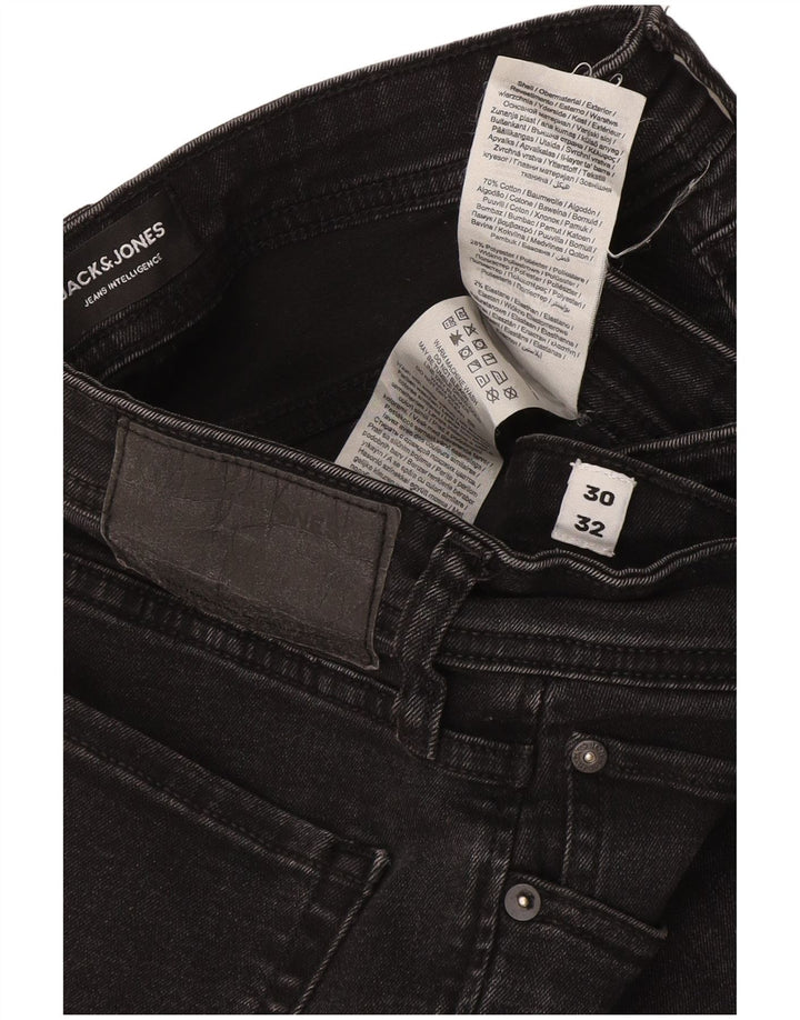 Jack & Jones Ανδρικό GLENN Slim Jeans W30 L32 Γκρι βαμβακερό