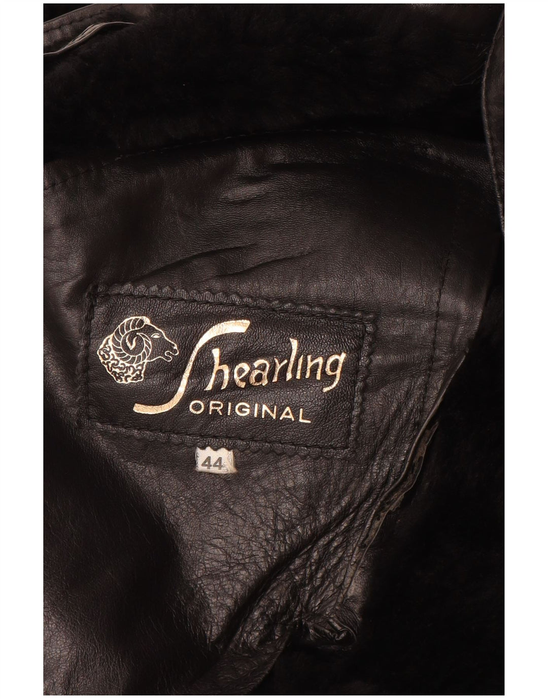 VINTAGE Γυναικείο Shearling Oversized Παλτό IT 44 Medium Black Shearling