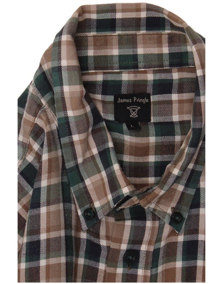 Ανδρικό φανελένιο πουκάμισο James Pringle Μεγάλο πολύχρωμο καρό