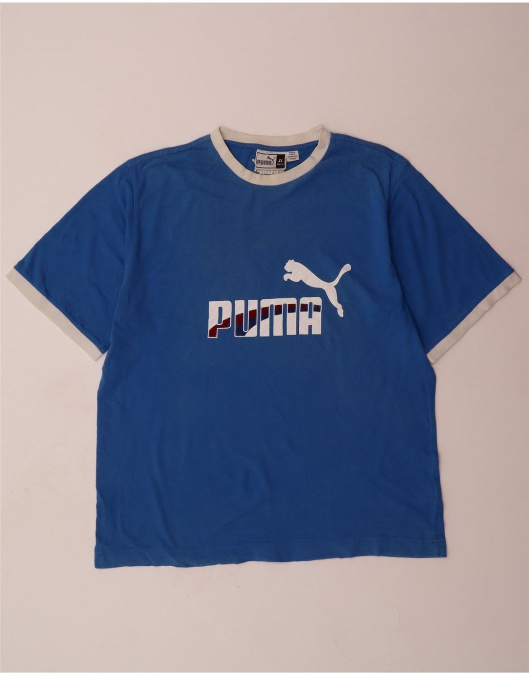 Ανδρικό γραφικό T-Shirt PUMA Top XL Blue Colourblock