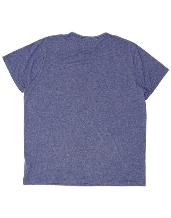 Ανδρικό γραφικό μπλουζάκι Puma Top 2XL Blue Flecked Polyester