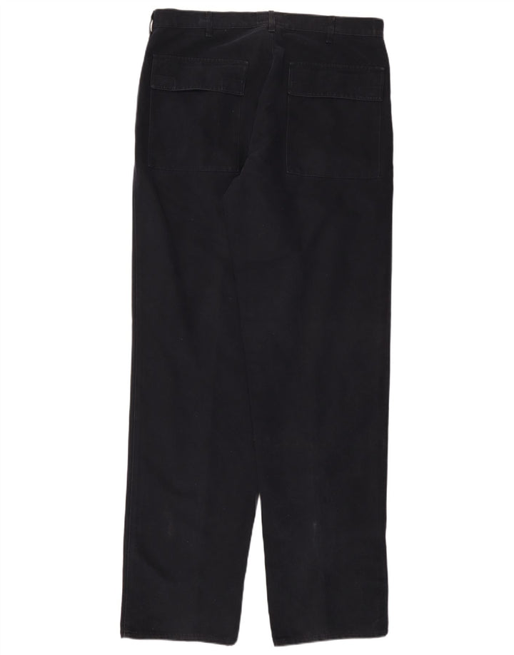 Ανδρικό ίσιο παντελόνι Chino ARMANI EU 52 XL W36 L36 Navy Blue Cotton