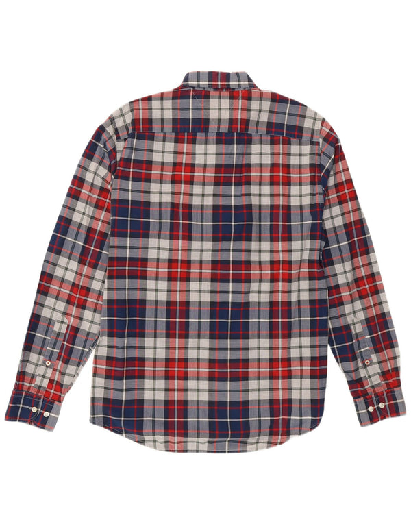 Tommy Hilfiger Ανδρικό πουκάμισο New York Fit Medium Blue καρό βαμβακερό