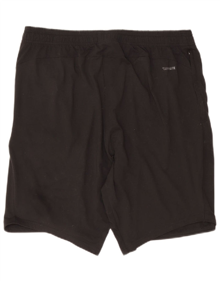 Ανδρικό σορτς Adidas Climalite Sport μεγάλο μαύρο πολυεστέρα