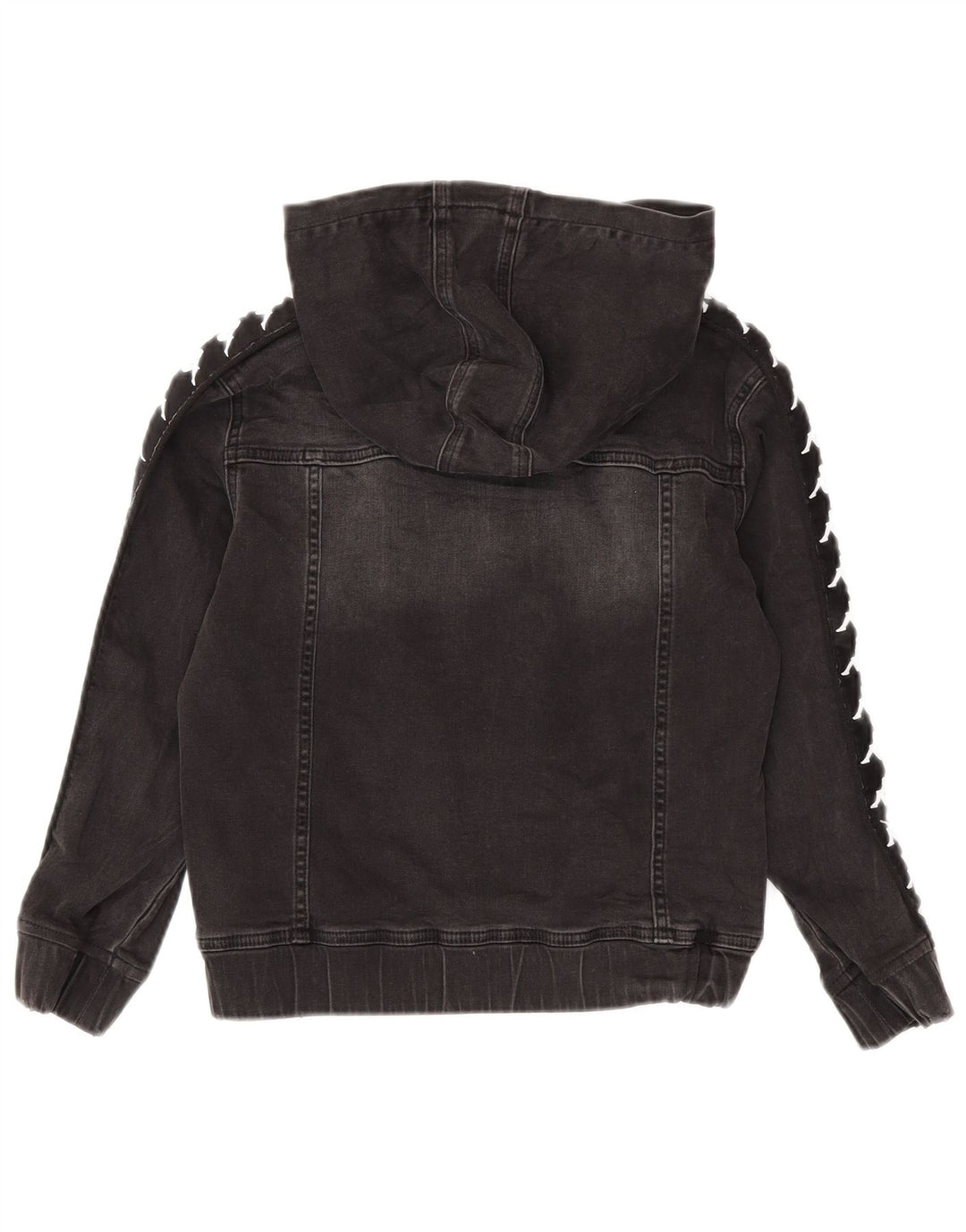 Τζιν μπουφάν Kappa Boys Graphic Hooded 7-8 Years Grey