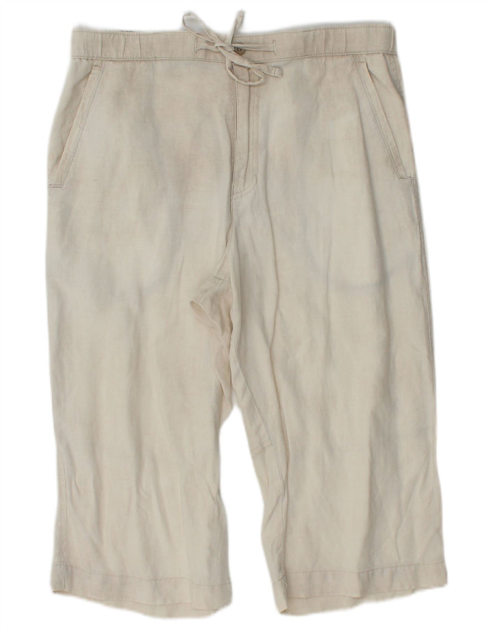 Ανδρικό σορτς βερμούδα MARKS & SPENCER Blue Harbour W32 Μεσαίο μπεζ λινό