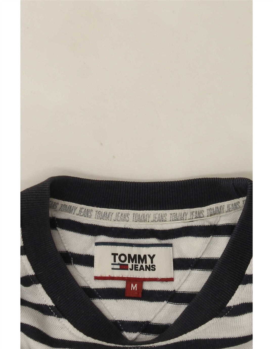 Ανδρικό T-Shirt Tommy Hilfiger Top Μεσαίο Λευκό ριγέ