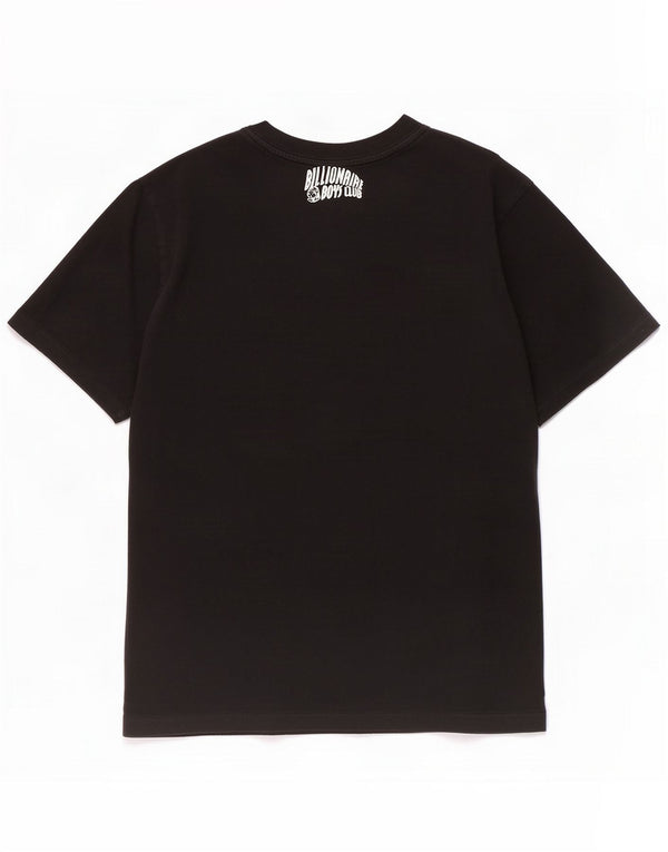 Vintage Mens Graphic T-Shirt Top Medium Black Cotton