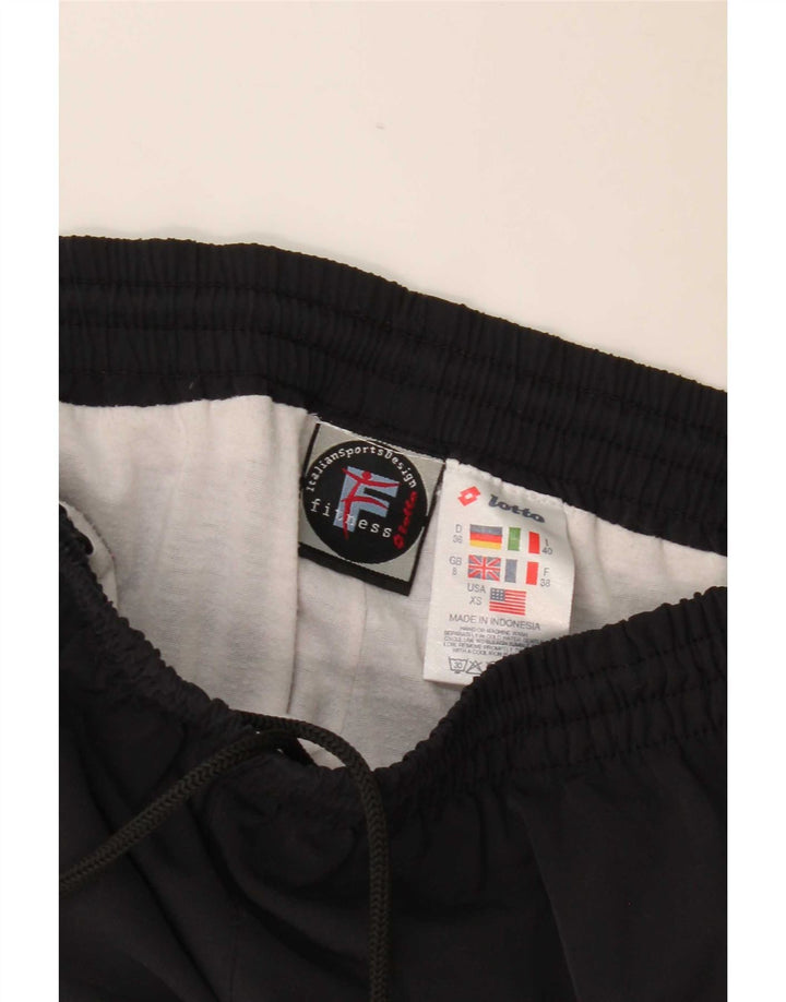Lotto Womens Tracksuit Trousers UK 8 Small Black Polyester