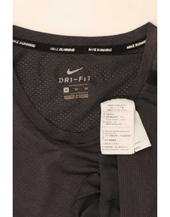 Ανδρικό T-shirt Nike Dri Fit Top XL Grey Colourblock Polyester