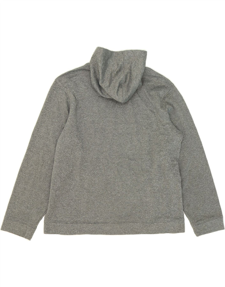 EDDIE BAUER Mens Hoodie Jumper Large Grey Polyester Vintage Eddie Bauer and Second-Hand Eddie Bauer from Messina Hembry 