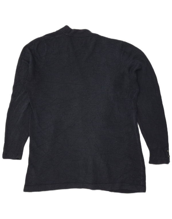 Marks & Spencer Γυναικείο ανοιχτό πουλόβερ UK 22 3XL Navy Blue Ακρυλικό