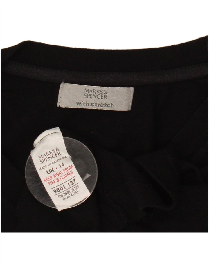 Marks & Spencer Γυναικείο Bolero Top UK 14 Medium Black Viscose