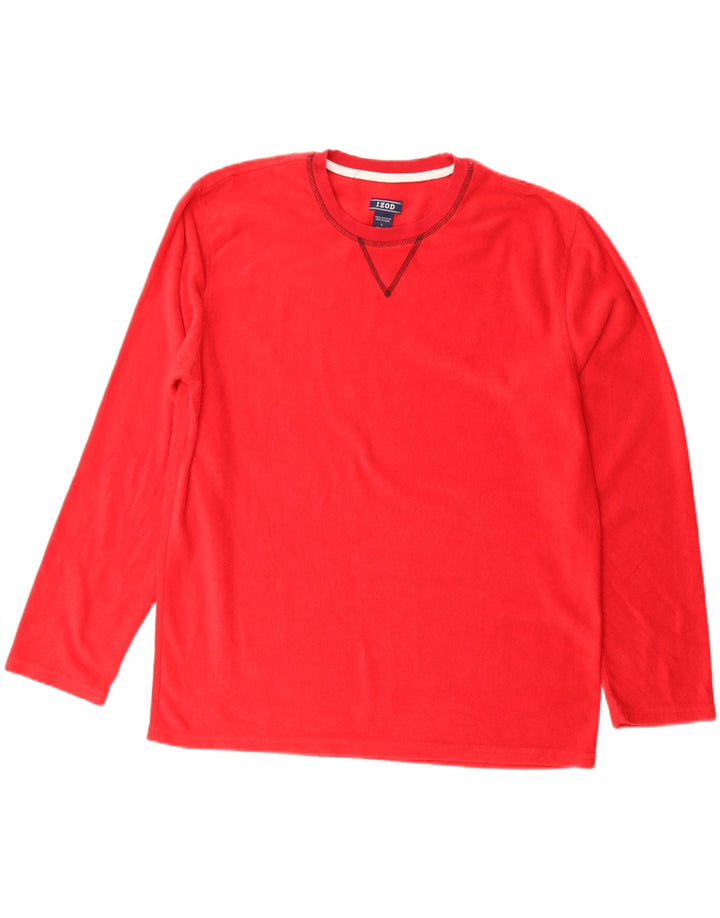 IZOD Ανδρικό Fleece Jumper Μεγάλο Κόκκινο Πολυεστέρας