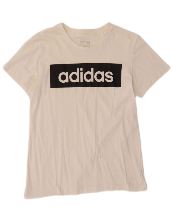Ανδρικό γραφικό T-Shirt Climalite ADIDAS Top Medium White