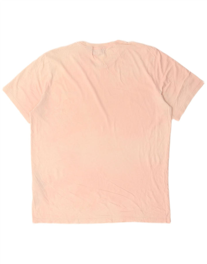 Ανδρικό T-Shirt Dockers Top μεγάλο ροζ βαμβακερό