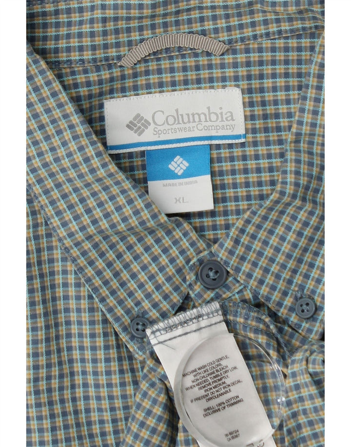 Ανδρικό πουκάμισο Columbia XL Green Check Cotton