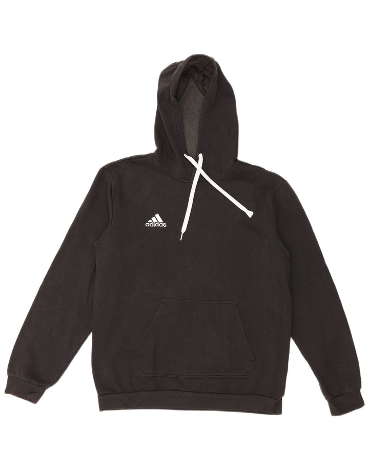 Ανδρικό φούτερ Adidas, μεσαίο μαύρο βαμβακερό