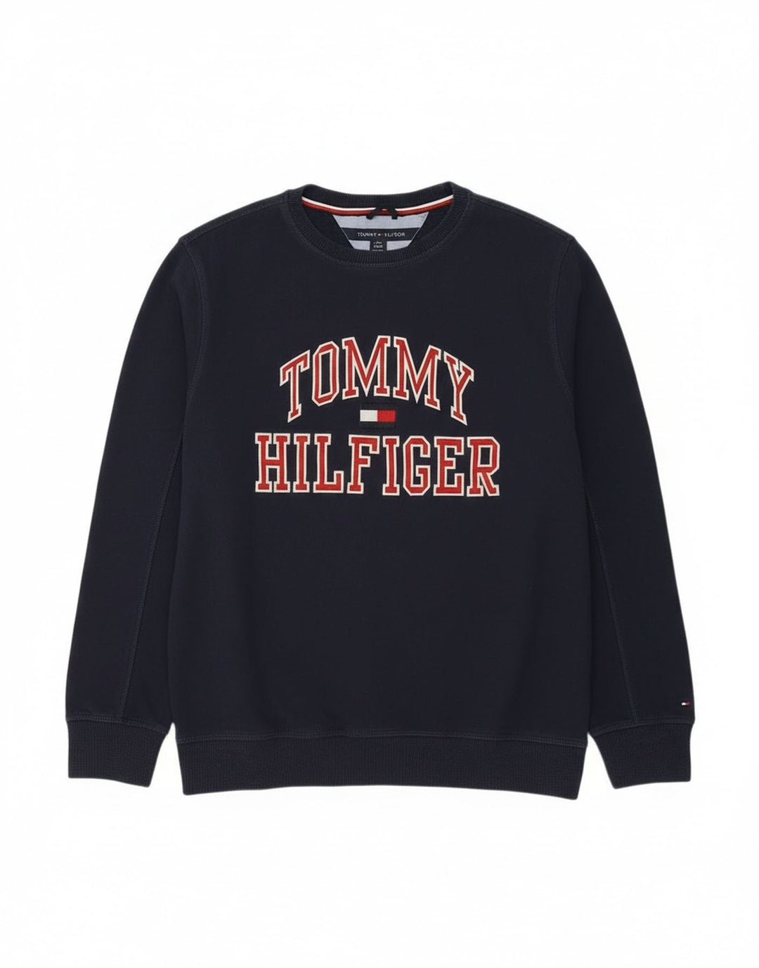 Tommy Hilfiger Boys Graphic Φούτερ Jumper 15-16 ετών Large Navy Blue