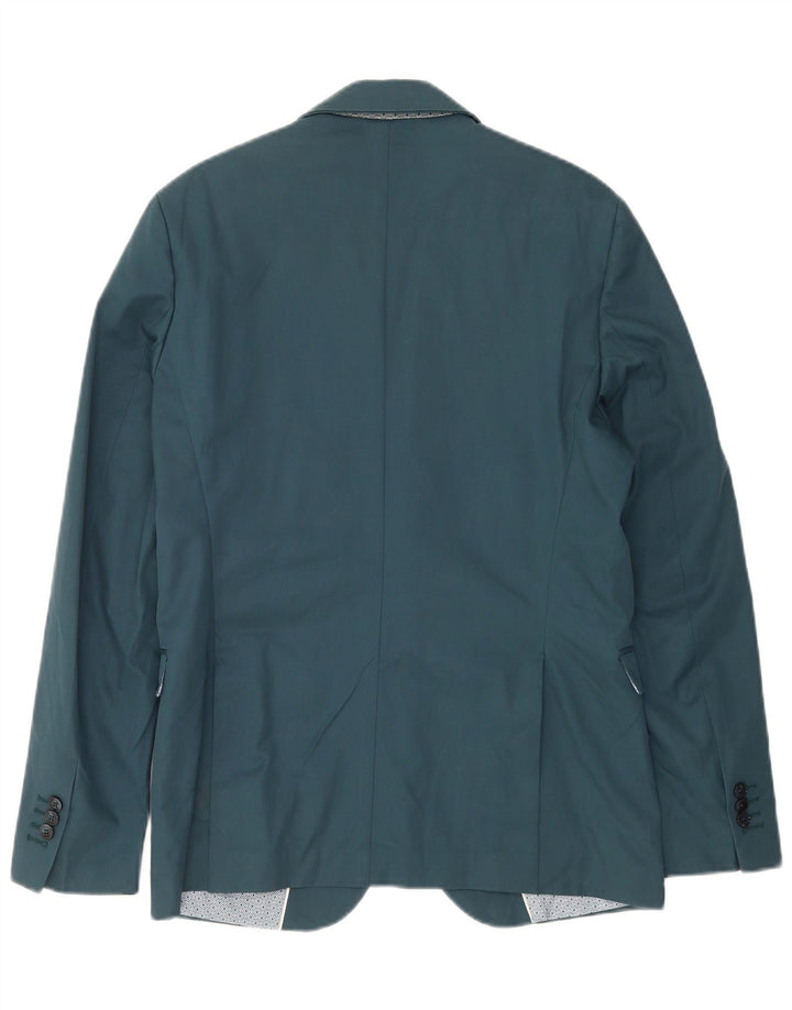 Zara Ανδρικό σακάκι μπλέιζερ με 2 κουμπιά EU 50 Medium Blue Polyester